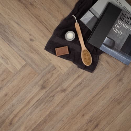 Klik PVC Visgraat Donker eiken Douwes Dekker Kaneel - Afbeelding 1