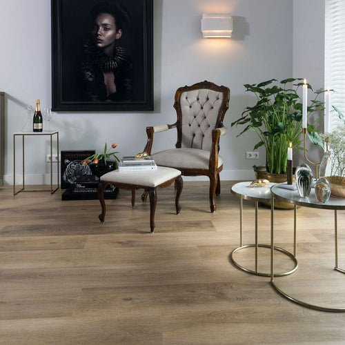 Klik PVC Licht eiken Douwes Dekker zoethout Rechte plank - Afbeelding 2