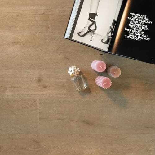 Klik PVC Licht eiken Rechte plank Douwes Dekker wafel - Afbeelding 1