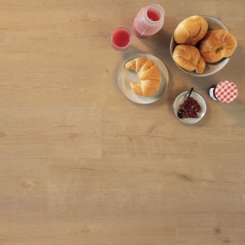 Klik PVC Licht eiken Rechte plank Douwes Dekker biscuit - Afbeelding 1