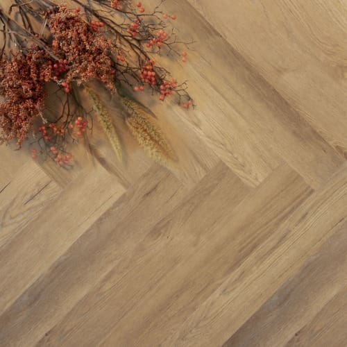 Plak PVC Visgraat Licht eiken Douwes Dekker gemberkoek - Afbeelding 1