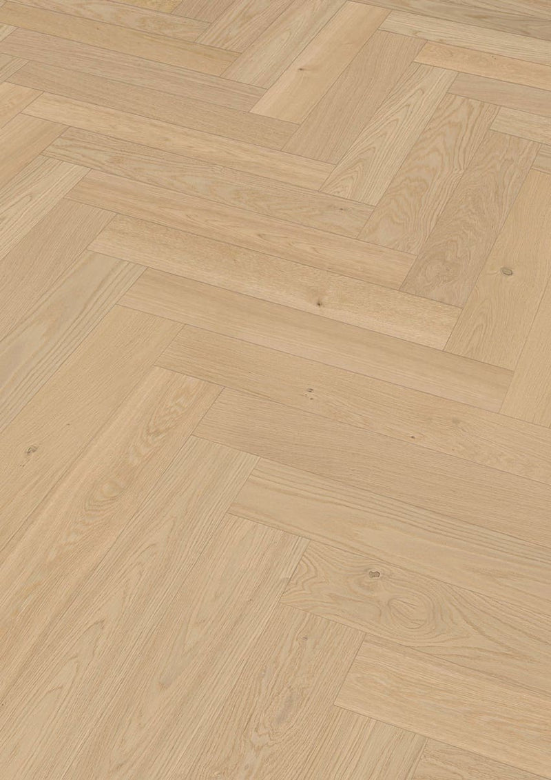 Floer Hybride Hout - Crème Eiken Visgraat - Afbeelding 1