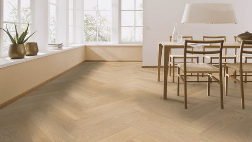 Floer Hybride Hout - Crème Eiken Visgraat - Afbeelding 4