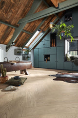 Floer Hybride Hout - Wit Eiken Visgraat - Afbeelding 1