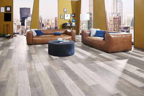 Floer Sloophout Laminaat - Versleten Planken Licht - Afbeelding 1