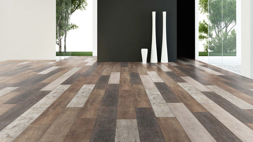 Floer Sloophout Laminaat - Versleten Planken Donker - Afbeelding 3