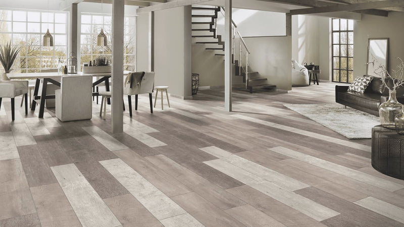 Floer Sloophout Laminaat - Versleten Planken Licht - Afbeelding 2