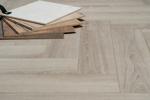 Floer Visgraat Laminaat - Vergrijsd Eiken - Afbeelding 5