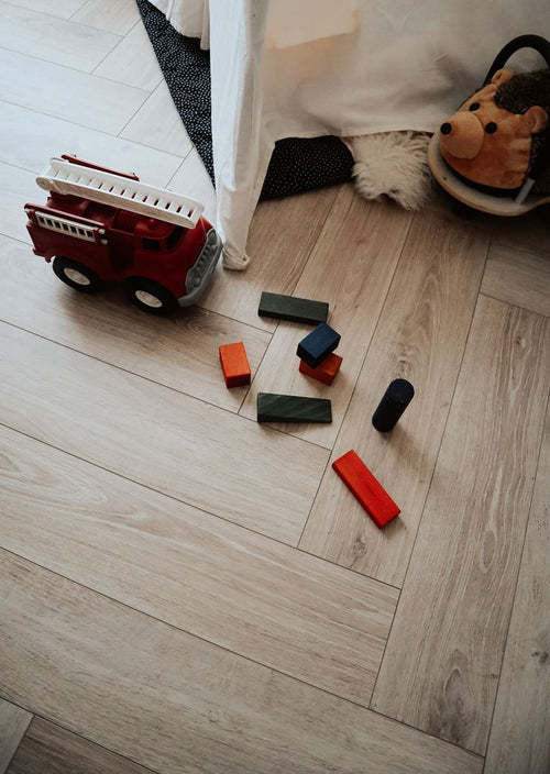 Floer Visgraat Laminaat - Mat Wit Eiken - Afbeelding 5