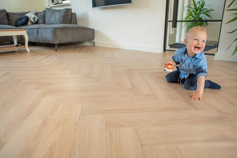 Floer Visgraat Laminaat - Onbehandeld Eiken - Afbeelding 2