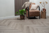 Floer Visgraat PVC – Grijs Eiken