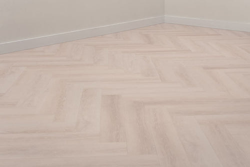 Floer Visgraat PVC - Mat Wit Eiken - Afbeelding 6