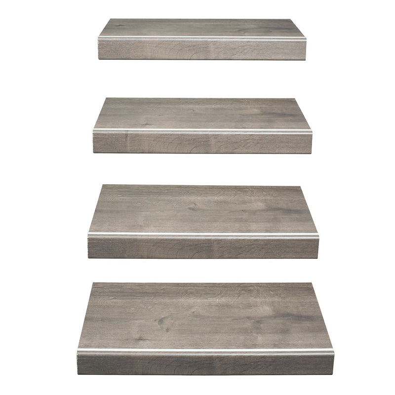 Trap Overzettrede - Diepbruine Eik 145 cm - Afbeelding 2