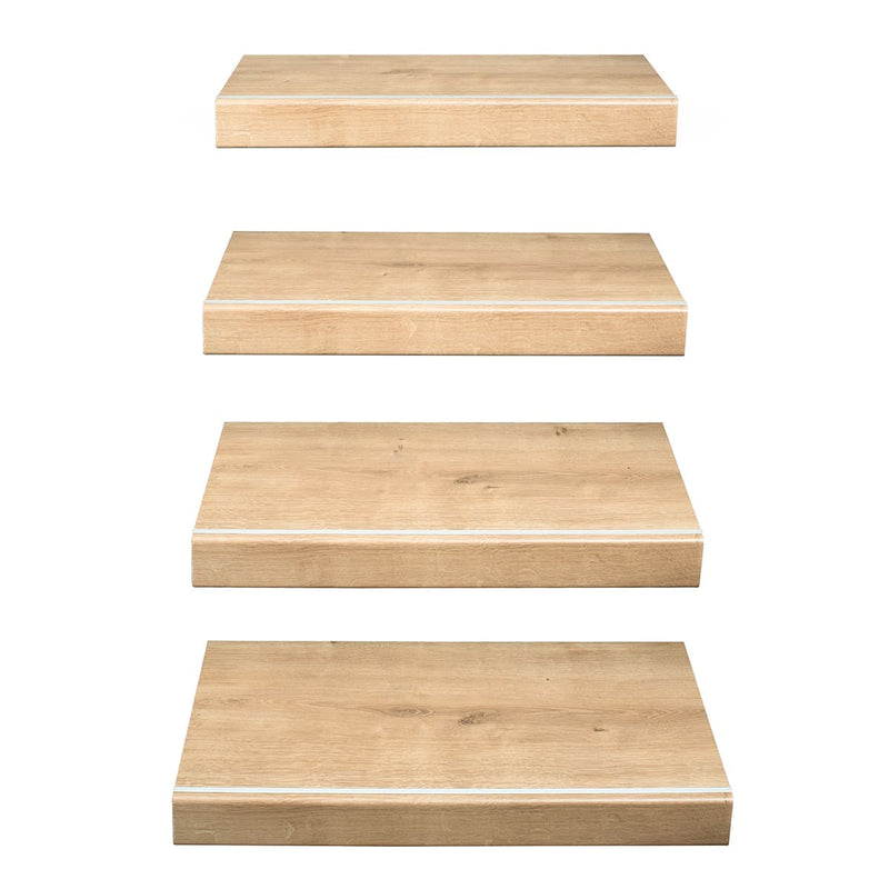 Trap Overzettrede - Onbehandelde Eik 145 cm - Afbeelding 2