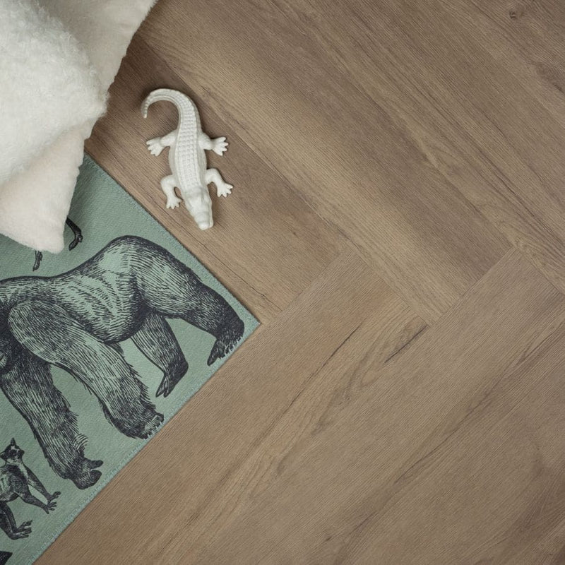 Klik PVC Visgraat Donker eiken Douwes Dekker spekkoek - Afbeelding 1