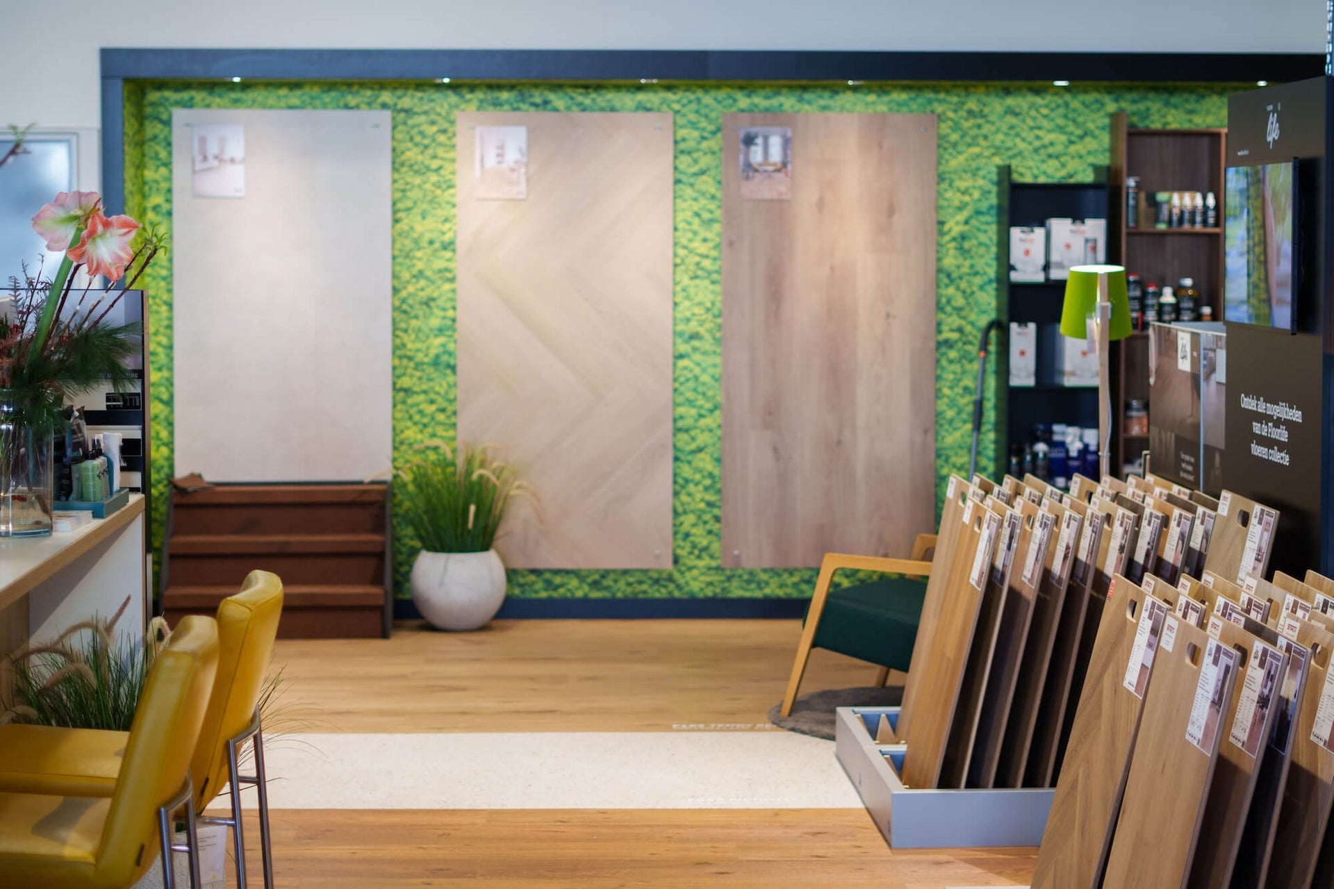 Smant Vloeren showroom vloerdisplays