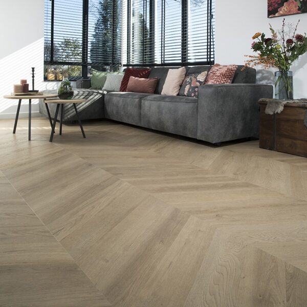 Klik PVC Hongaarse punt Licht eiken Boterkoek Douwes Dekker - Afbeelding 3